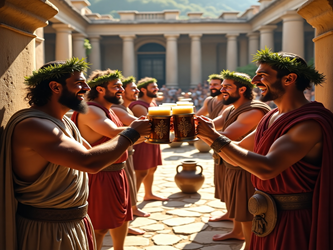 Historie výroby a pití piva podle AI{lang}History of beer production and drinking according to AI